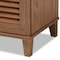 Baxton Studio Coolidge Walnut Finished 4-Shelf Wood Shoe Storage Cabinet 156-9387 - alternate 10